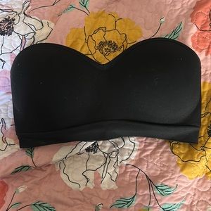 Auden Black Bandeau one piece bra Medium new